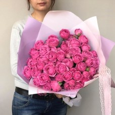Букет пионовидных Роз "Люси"