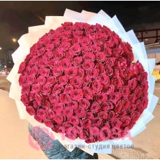 151 красная Роза 70 см "Мерсин"