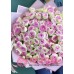 51 кустовая пионовидная Роза бело розовая