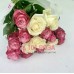 19 Роз бело розовых