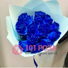 Букет синих Роз "Синие озера"
