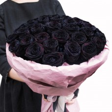 Роза черная 1 шт.