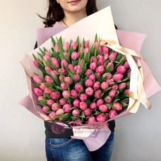 101 Тюльпан пионовидный розовый