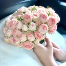 Букет невесты розовый из кустовых Роз №115