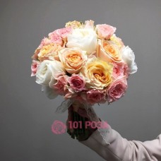 Букет невесты из пионовидных Роз №35