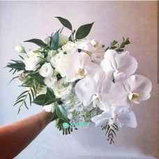 Букет невесты с белыми Орхидеями №53
