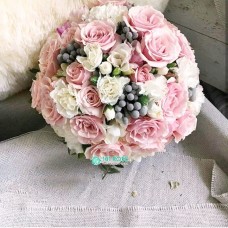 Букет невесты из розовых Роз №54