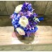 Букет невесты с синими цветами 