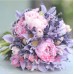Букет невесты из розовых Пионов и Тюльпанов 