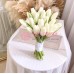 Букет невесты из белых Тюльпанов 