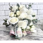 Букет невесты из Тюльпанов и Роз №140