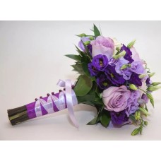 Букет невесты фиолетовый №31