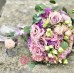 Букет невесты из розовой Эустомы и Роз