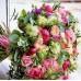 Букет невесты из коралловых Пионов и других цветов 